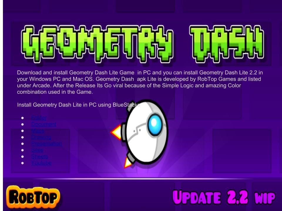 Geometry dash download for pc