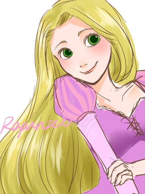 ベストコレクション かわいい ラプンツェル イラスト 手書き Josspicturekmj3e
