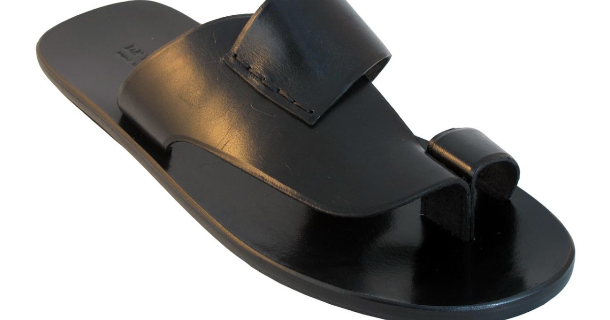 men's trendy leather sandals