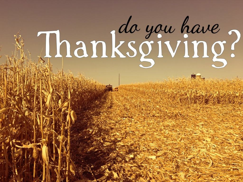 In defense of thanksgiving