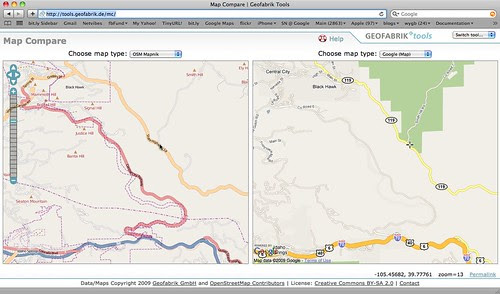 Partial update to Central City Parkway in Google Maps