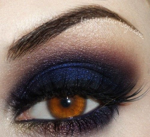 Navy Blue and Purple Eyes