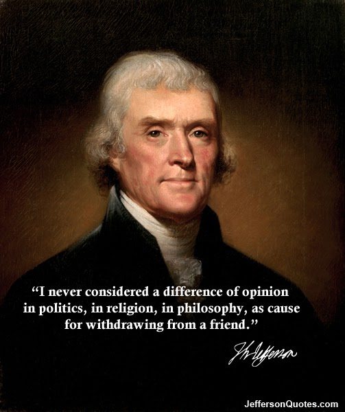 Be Still a Minute...: Thank you, Mr. Jefferson