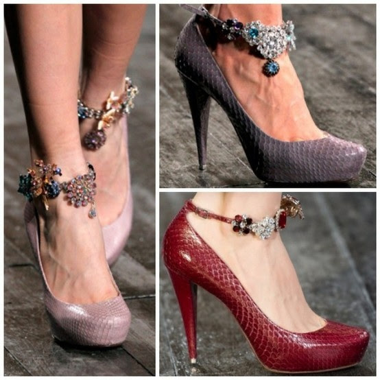 http://www.pinterest.com/pin/58828338857186561/ shoe jewelry-i think this could easily be done with bracelets...