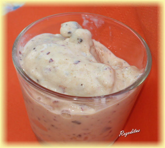 SORBETE DE NECTARINAS YOGUR Y CHOCOLATE