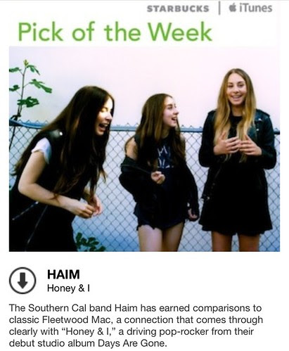 Starbucks iTunes Pick of the Week - HAIM - Honey & I