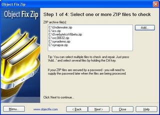 Réparez vos archives Zip avec Object Fix Zip