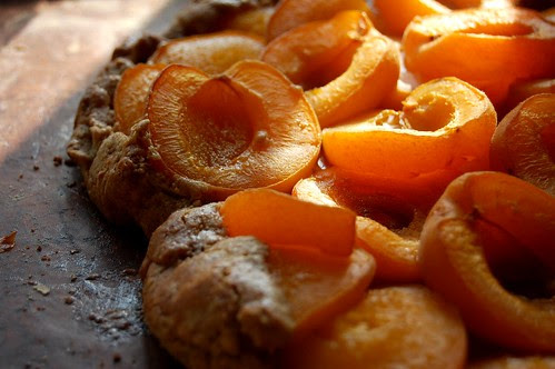 apricot galette with brown sugar cinnamon pastry