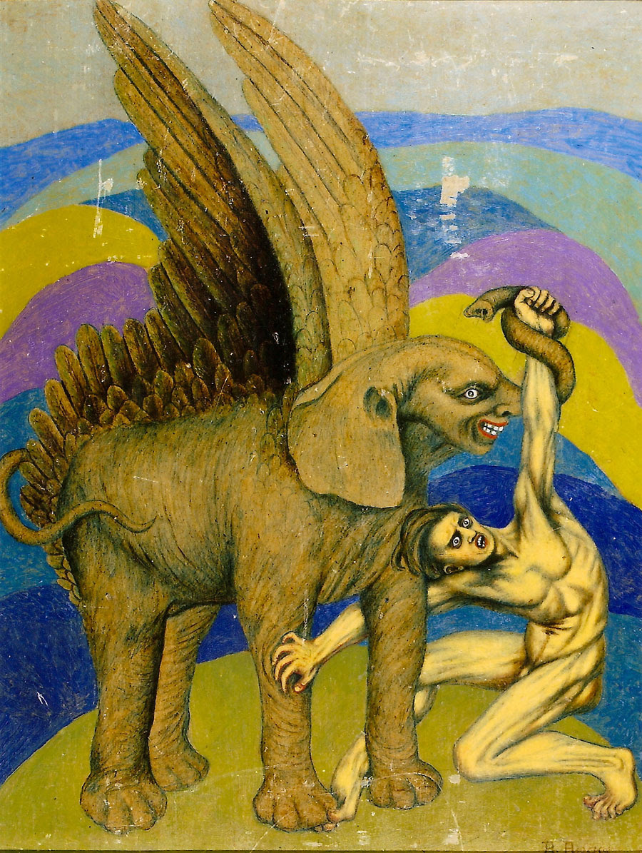 Boleslaw Biegas - The Vampire In The Form Of The Elephant, 1915 - 1916