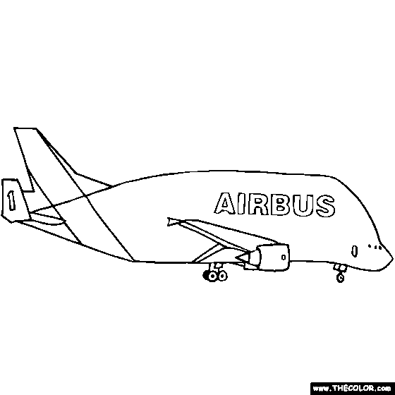 Airbus Beluga Coloring Pages