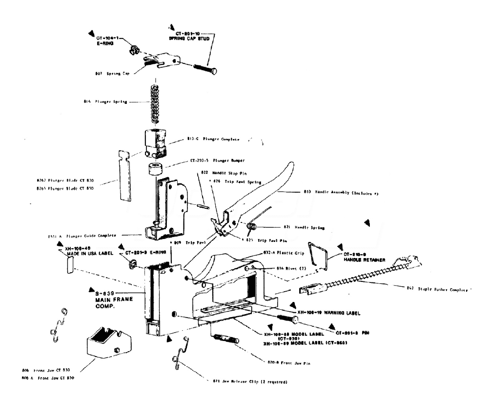 Stanley Sharpshooter Staple Gun Parts Diagram - General Wiring Diagram