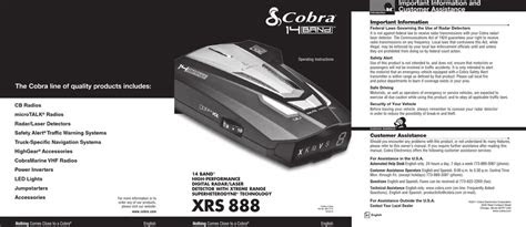 Free Read cobra xrs 888 instruction manual Read E-Book Online PDF
