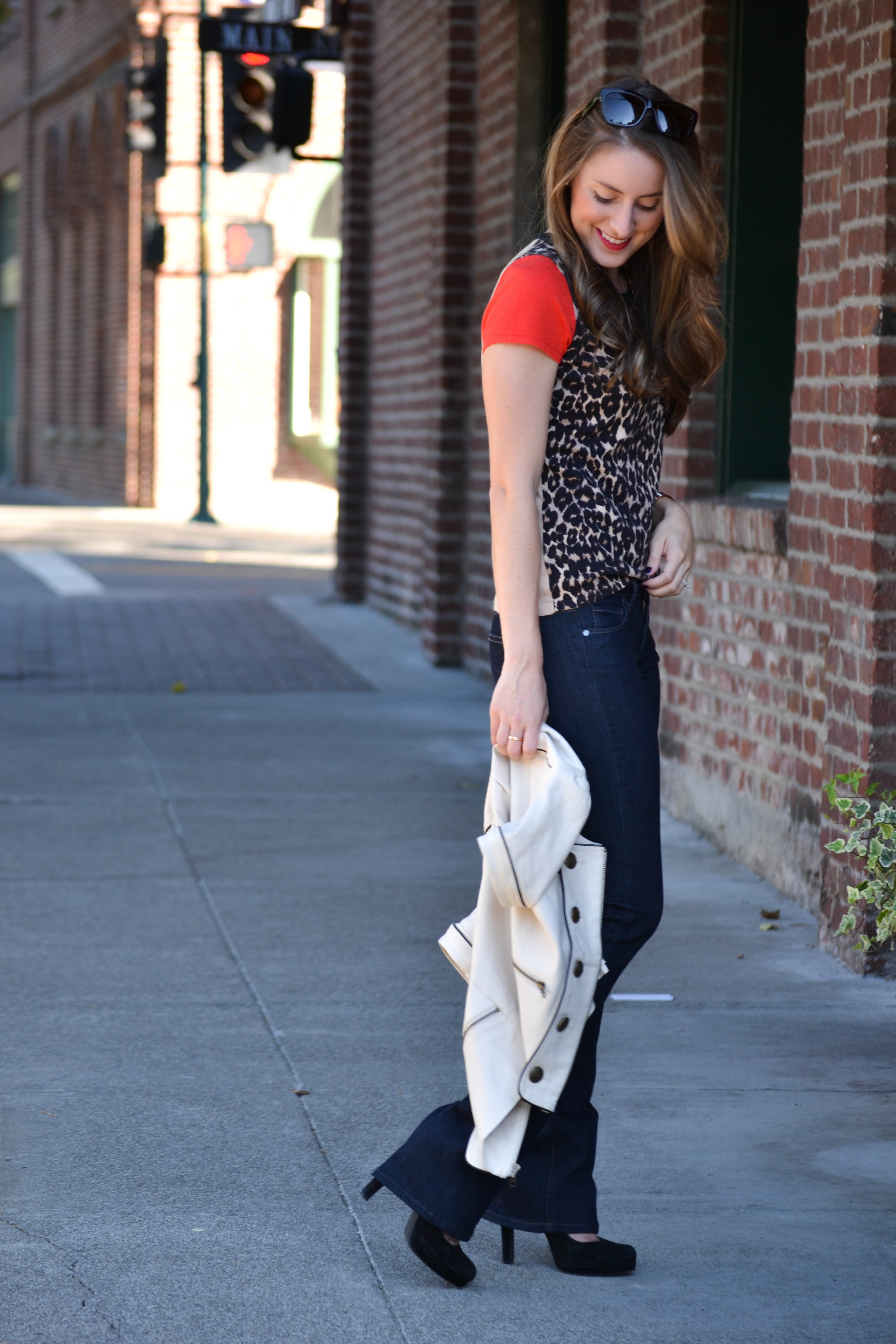 ann taylor leopard sweater