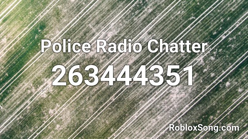 Police Radio Codes Roblox