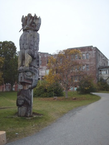 Alert Bay Residenital School totem pole