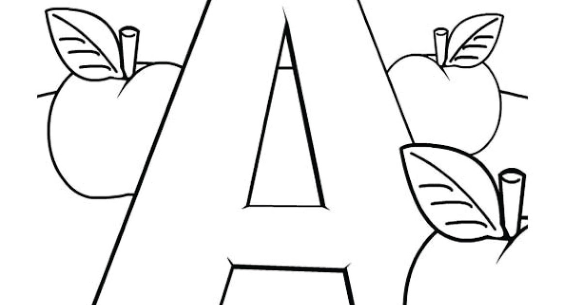 Alphabet Coloring Pages For 2 Year Olds