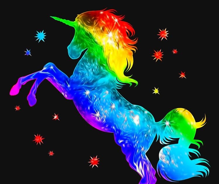 Galaxy Rainbow Unicorn Pictures - canvas-insight