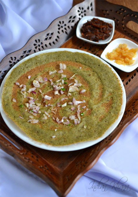 Andhra Pesarattu Recipe | Pesarattu Dosa (Green Moong Dal) ~ Indian Khana