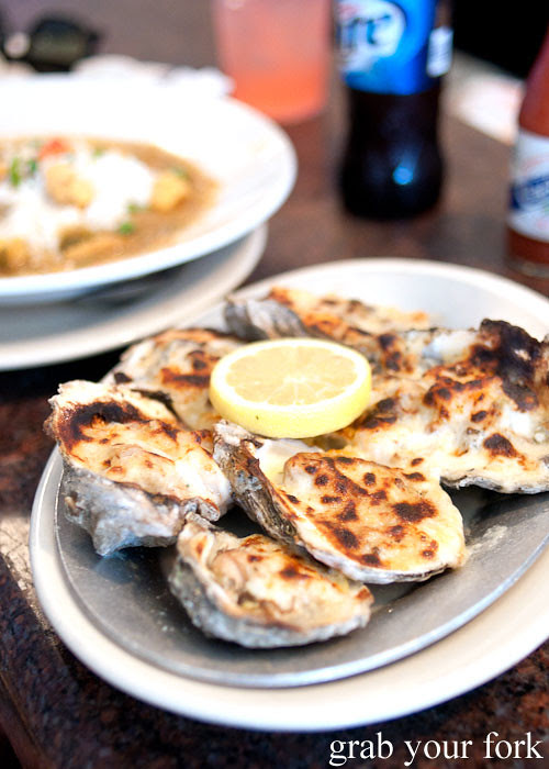 oysters bienville at felix's restaurant and oyster bar new orleans louisiana