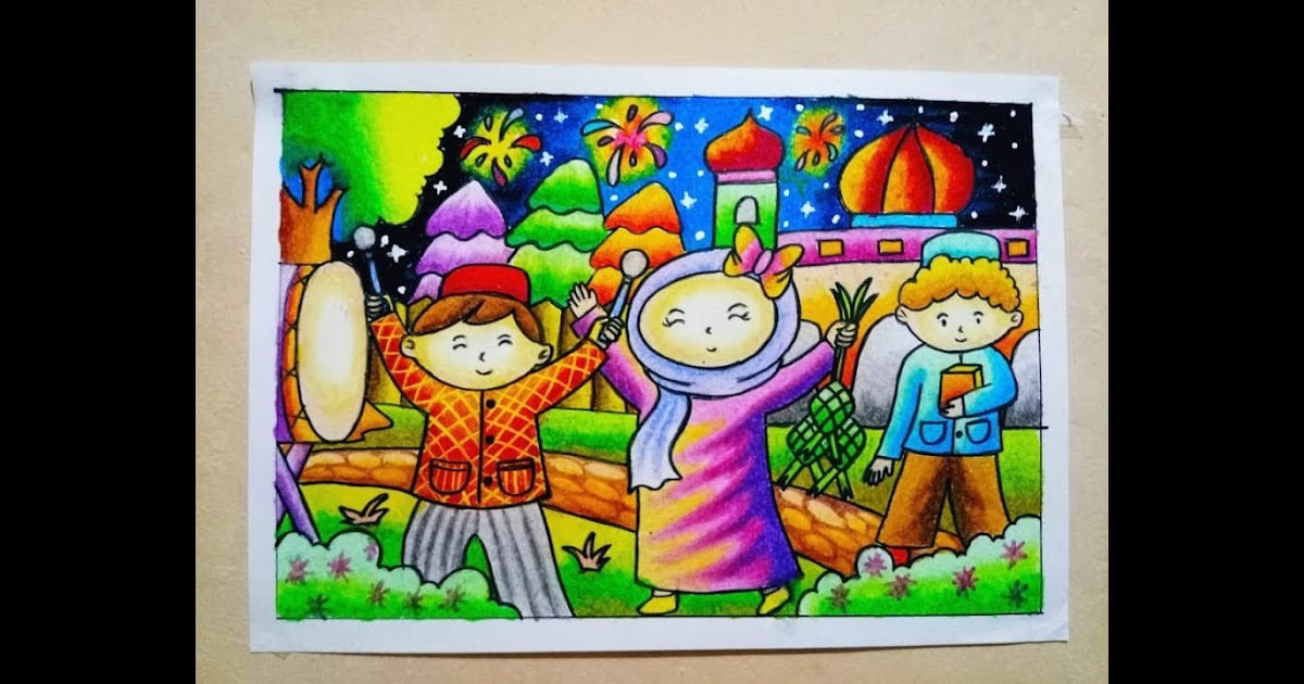 44 Contoh Gambar Mewarnai Ramadhan - GAMBAR MEWARNAI HD