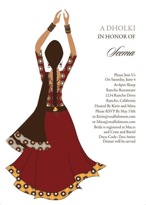 Clapping Diva Indian Bridal Shower Invitations by # Clapping Diva Indian Bridal Shower Invitations by #
