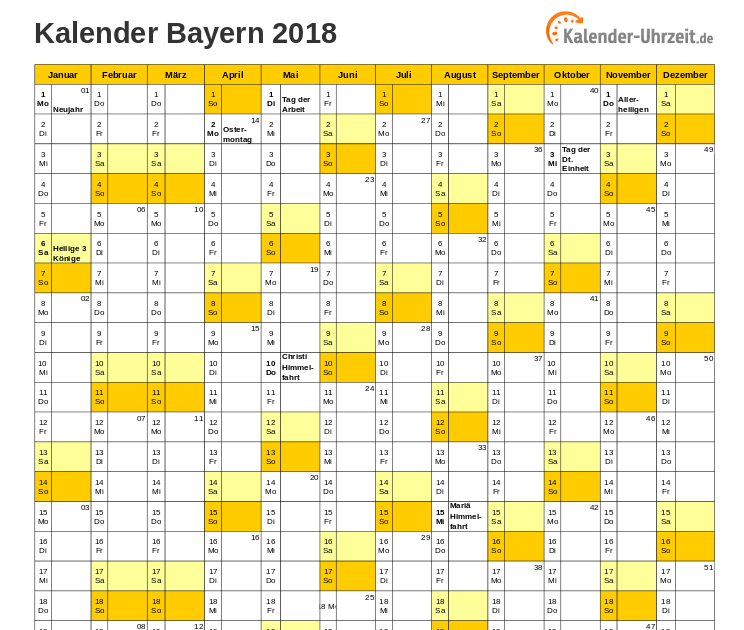 Kalender 2021 Bayern : Kalender 2021 + Ferien Bayern ...
