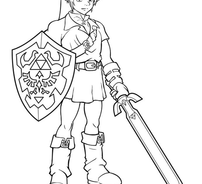 Princess Zelda Legend Of Zelda Breath Of The Wild Coloring Pages