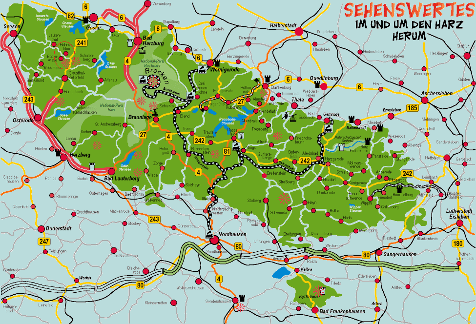 Karte Harz