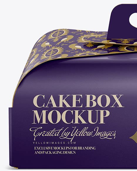 Cake Box Mockup Free Download Mockup