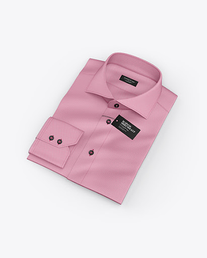 Download Free Folded Shirt With Label Mockup - Half Side View (High ...