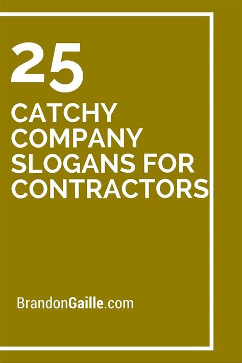 25 Catchy Company Slogans For Contractors Company slogans 25 Catchy Company Slogans For Contractors Company slogans