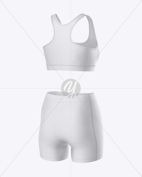 496+ Melange Womens Sport Kit Mockup Half Side View Easy to Edit