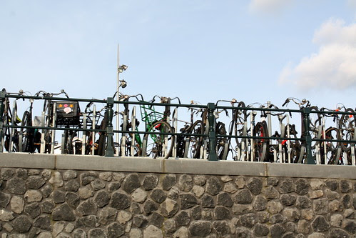 geparkeerde fietsen