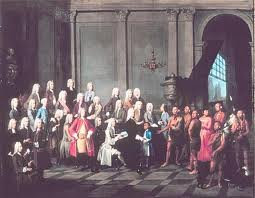 1710 Iroquois explain Great Peace in Queen Anne's Court, London.
