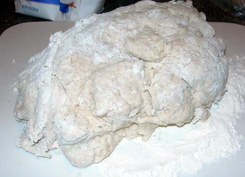 Dough before kneading