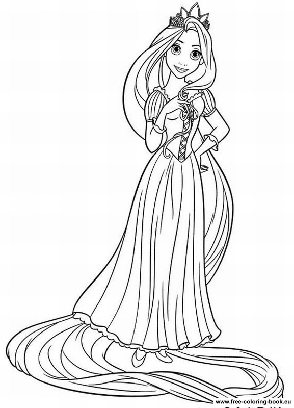 Ausmalbilder Disney Rapunzel