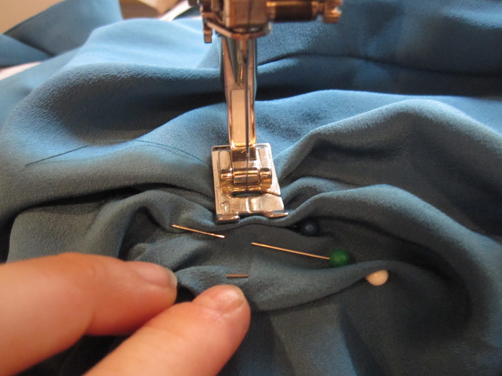 Stitching Front Pleats