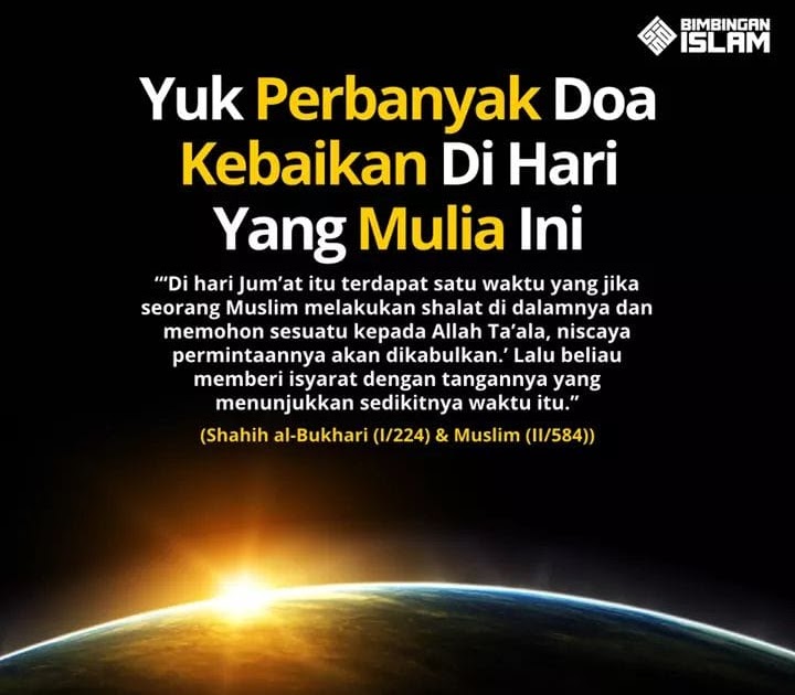 Waktu Doa Mustajab Di Hari Jumat - Kumpulan Doa