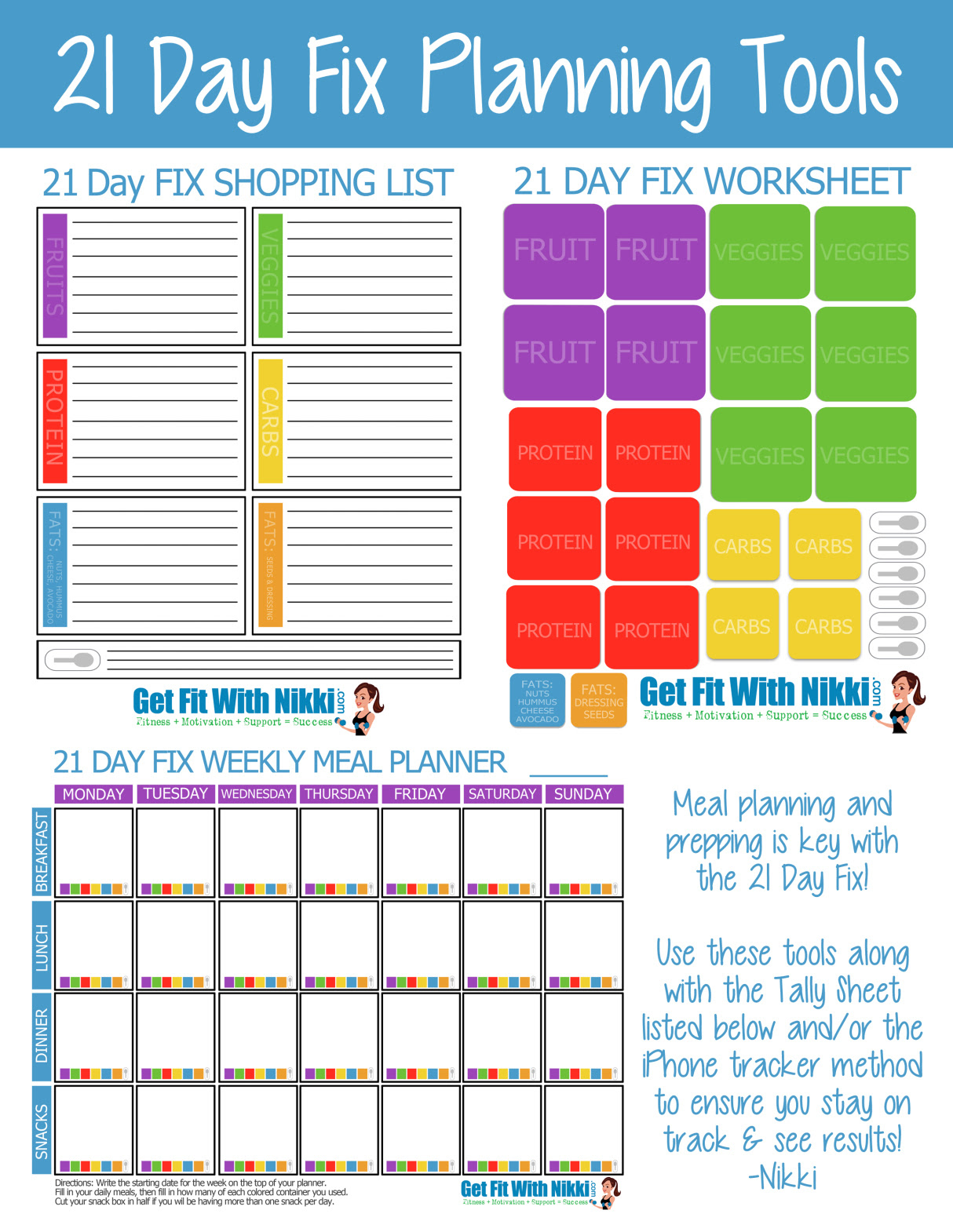 New 21 Day Fix Food List Printable Plus 11 Simple Tips to Meal Prep