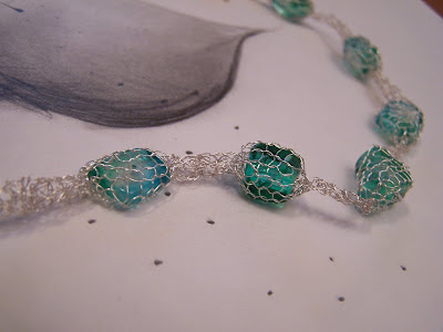 M.Aldito.Arte: Glass bead and silver neckless