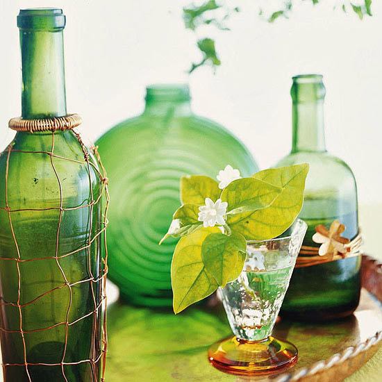 Green Glass Display