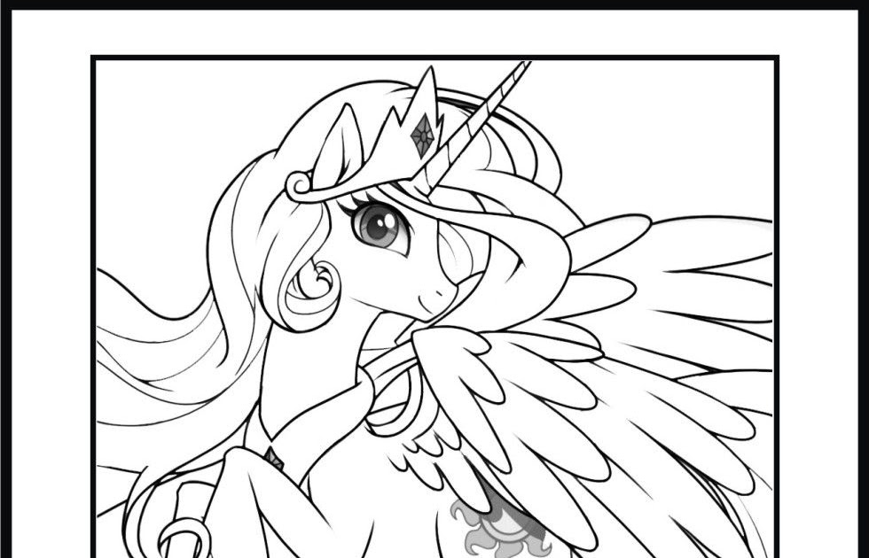 My Little Pony Coloring Pages Princess Celestia - Ferrisquinlanjamal