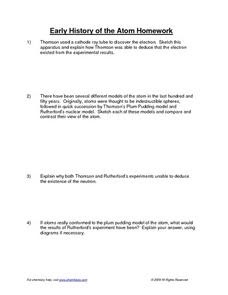 History Of The Atom Worksheet Answers - Worksheet List