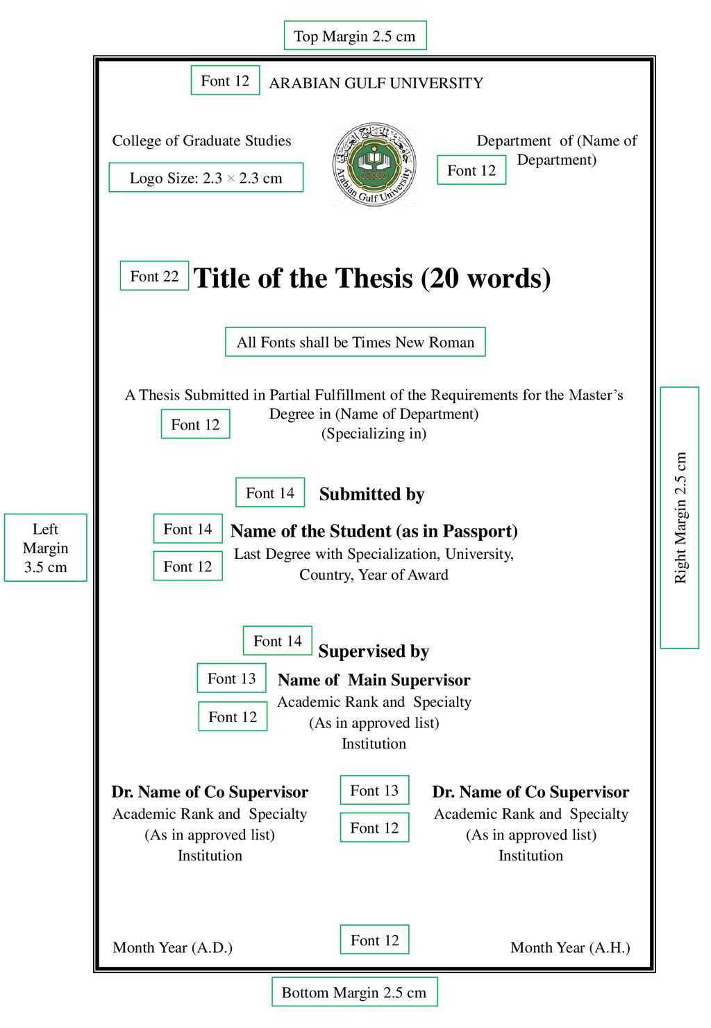 font of dissertation