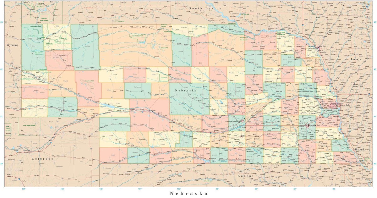 29 Map Of Nebraska Lakes Maps Online For You