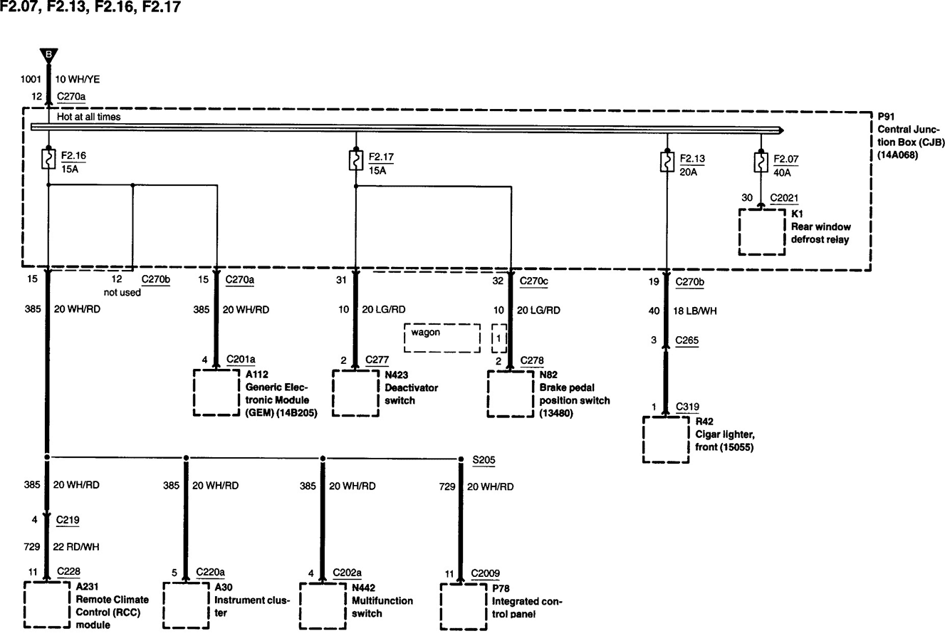 35 2002 Mercury Sable Fuse Diagram - Wiring Diagram List