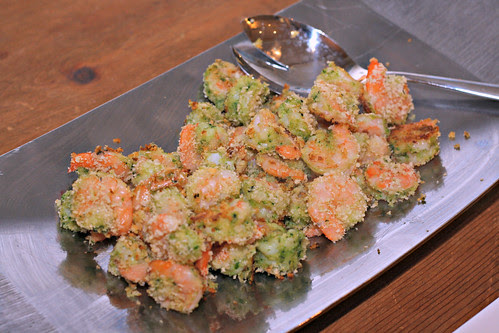 spinach basil pesto baked shrimp