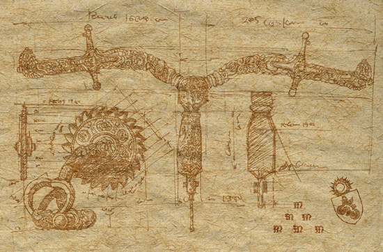 Boris Indrikov’s medieval bicycle from Château Gaillard