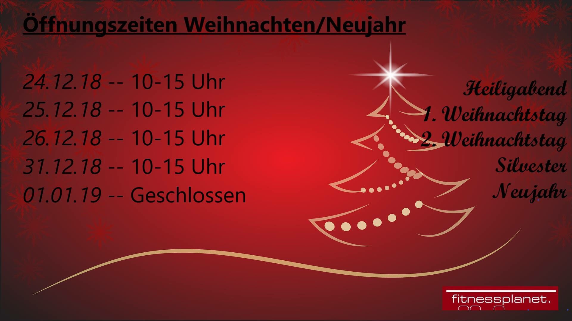 34+ Listen von Öffnungszeiten Weihnachten 2019! Damit niemand vor