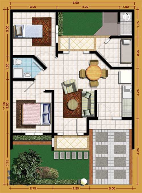 12 Desain Rumah Minimalis 3 Kamar Tidur Praktis RUMAH IMPIAN 12 Desain Rumah Minimalis 3 Kamar Tidur Praktis RUMAH IMPIAN